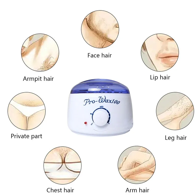 Luxury Electric hair removal heated wax beans bikini arm leg set waxing Kit