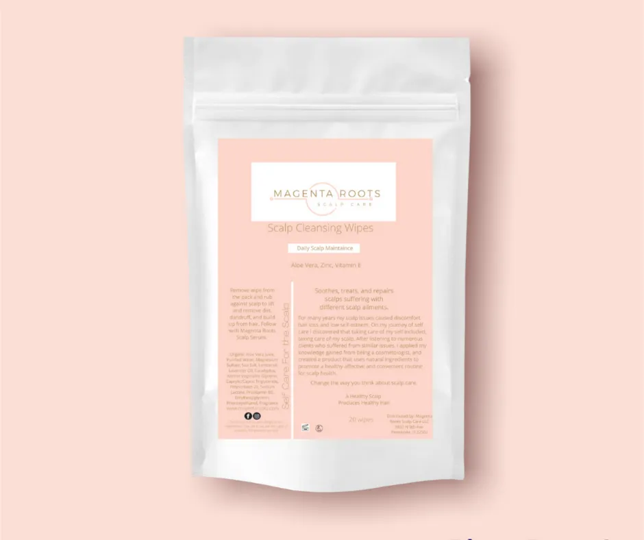 Magenta Roots Scalp Cleansing Wipes