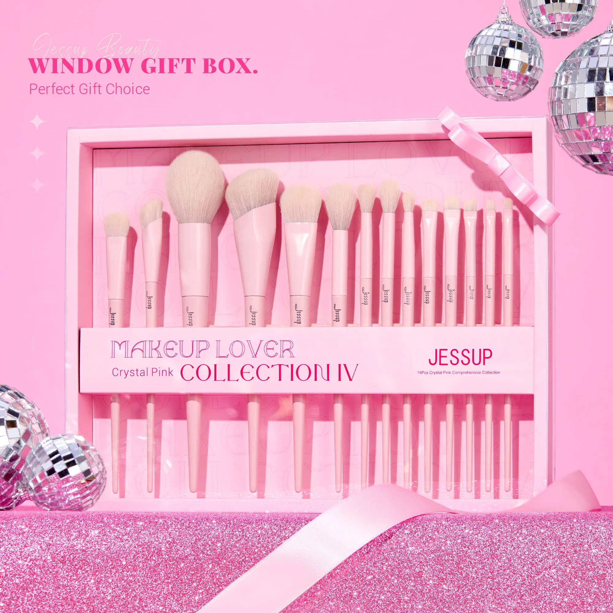 Makeup Brush Gift Set Crystal Pink T495-G
