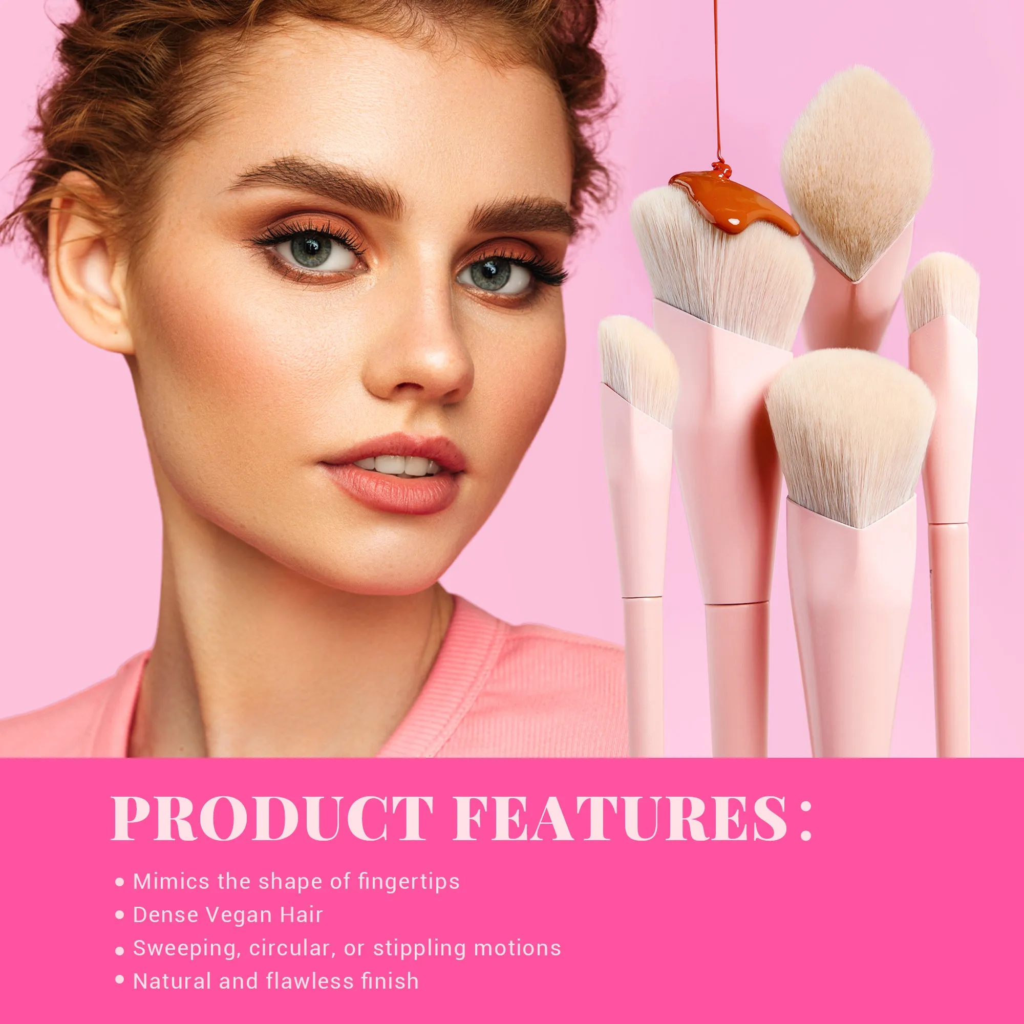 Makeup Brush Gift Set Crystal Pink T495-G