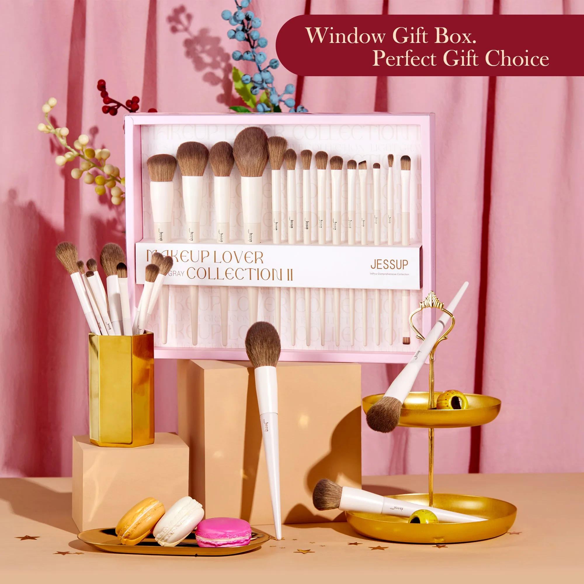 Makeup Brush Gift Set Light Gray T329-G