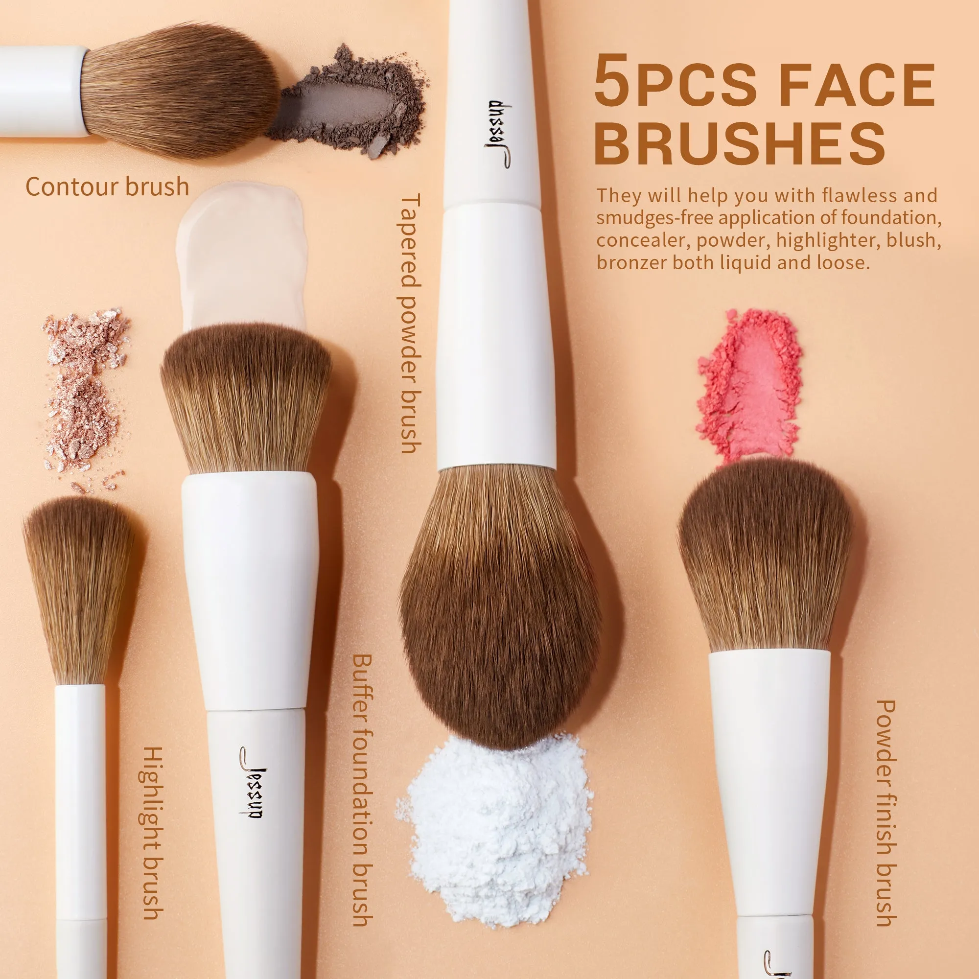 Makeup Brush Gift Set Light Gray T329-G