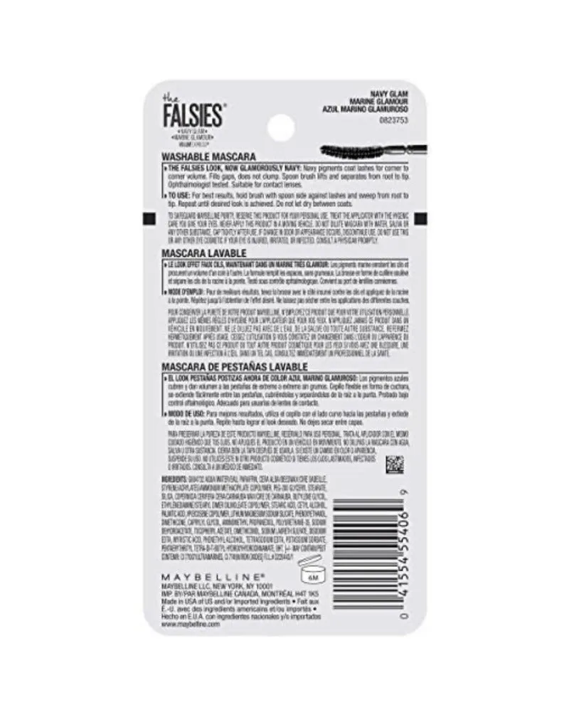 Maybelline The Falsies Washable Mascara, Navy Glam (283)