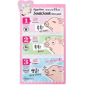 MEDIHEAL PiggyMom SoakSoak Nose Pack