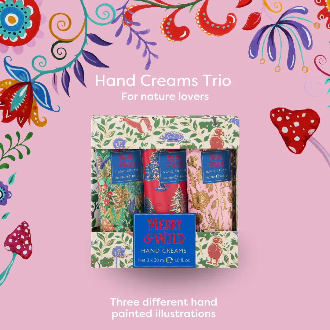 Merry and Wild 30ml Hand Creams (Set of 3)