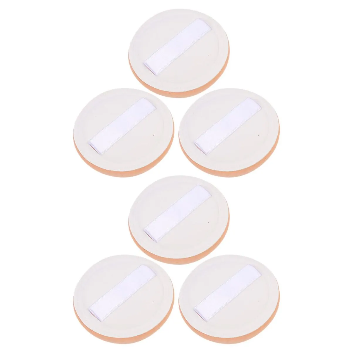Mikinona Travel-sized Makeup Powder 6 Pack Dual-use for Dry Wet Foundation Soft Supple Beauty for Cosmetics