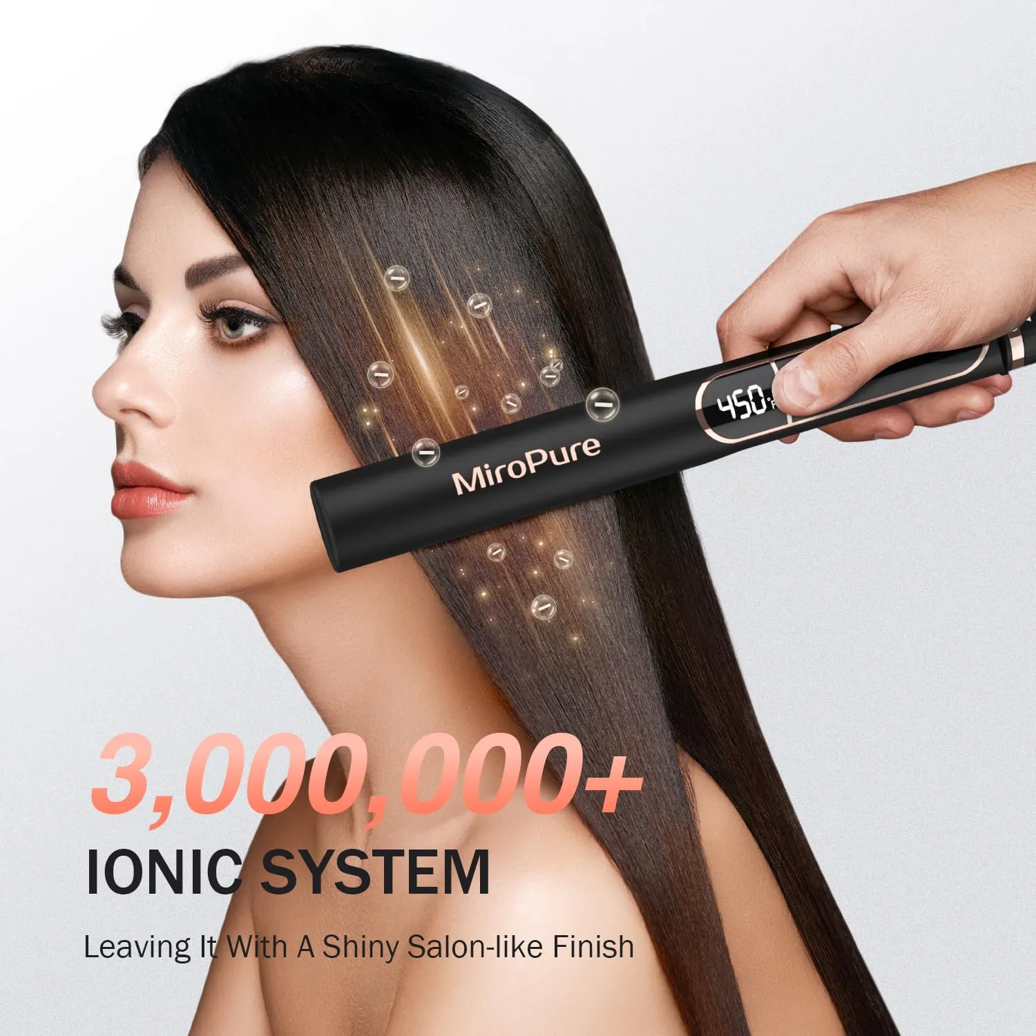 MiroPure 1 Inch Titanium Hair Straightener with Auto Shut-Off