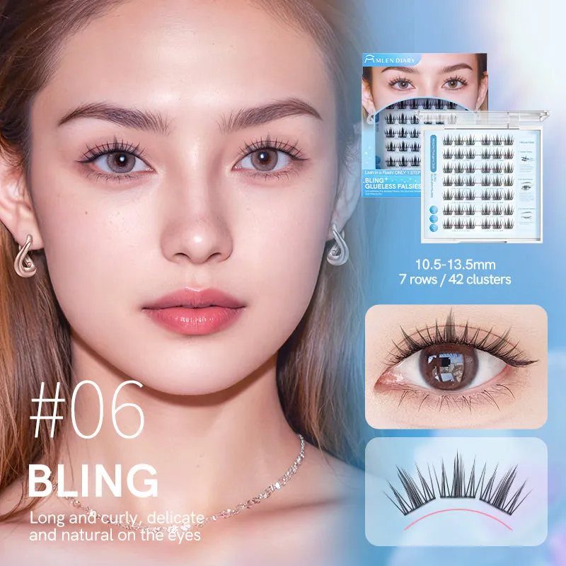 MLEN DIARY Glue-free Press on False Eyelashes 免胶睫毛