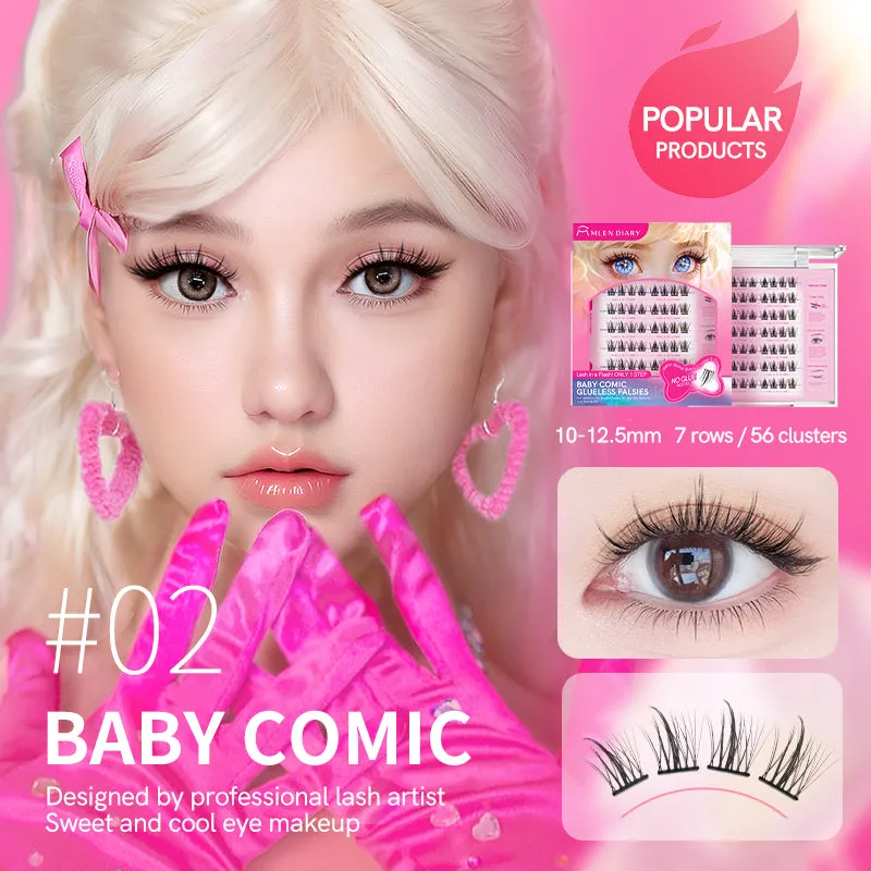 MLEN DIARY Glue-free Press on False Eyelashes 免胶睫毛