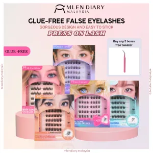 MLEN DIARY Glue-free Press on False Eyelashes 免胶睫毛
