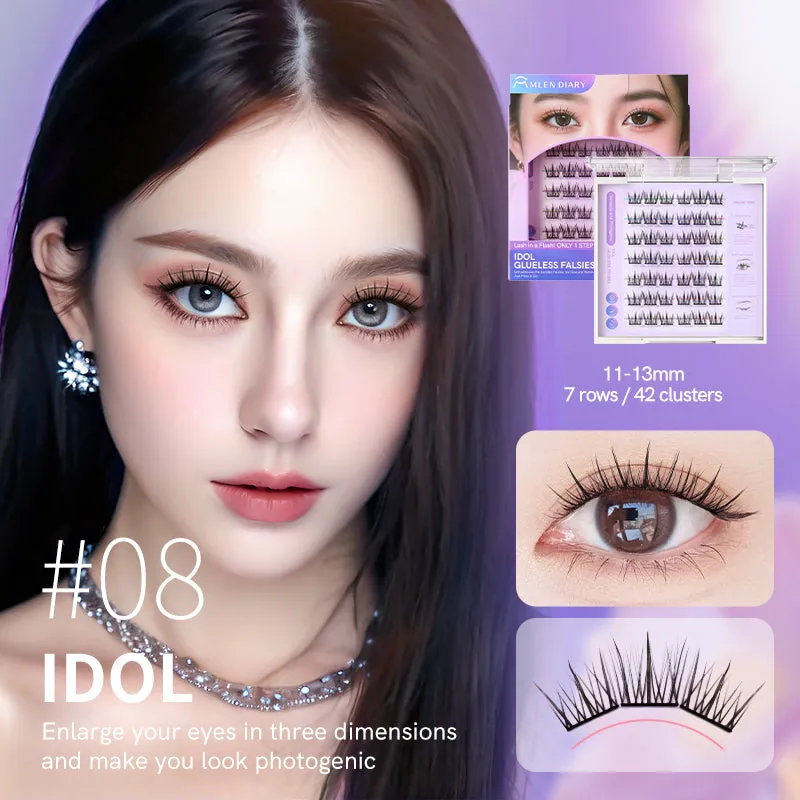 MLEN DIARY Glue-free Press on False Eyelashes 免胶睫毛