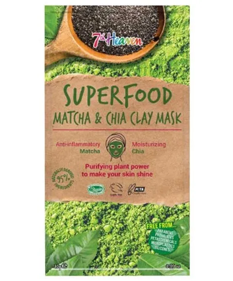 Montagne Jeunesse 7Th Heaven Superfood Matcha And Chia Clay Mask