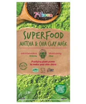 Montagne Jeunesse 7Th Heaven Superfood Matcha And Chia Clay Mask