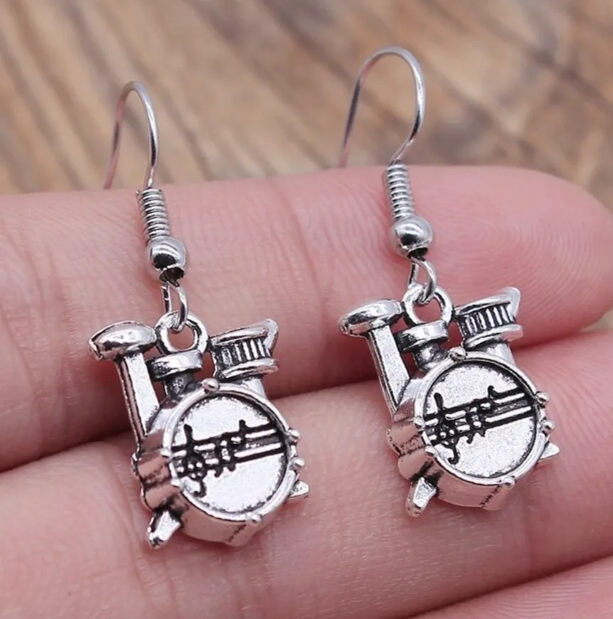 Musical Instrument Earrings - Musician Earrings, Band Earrings, Microphone Earrings, Guitar Earrings, Music Earrings, Musical Notes, Drummer