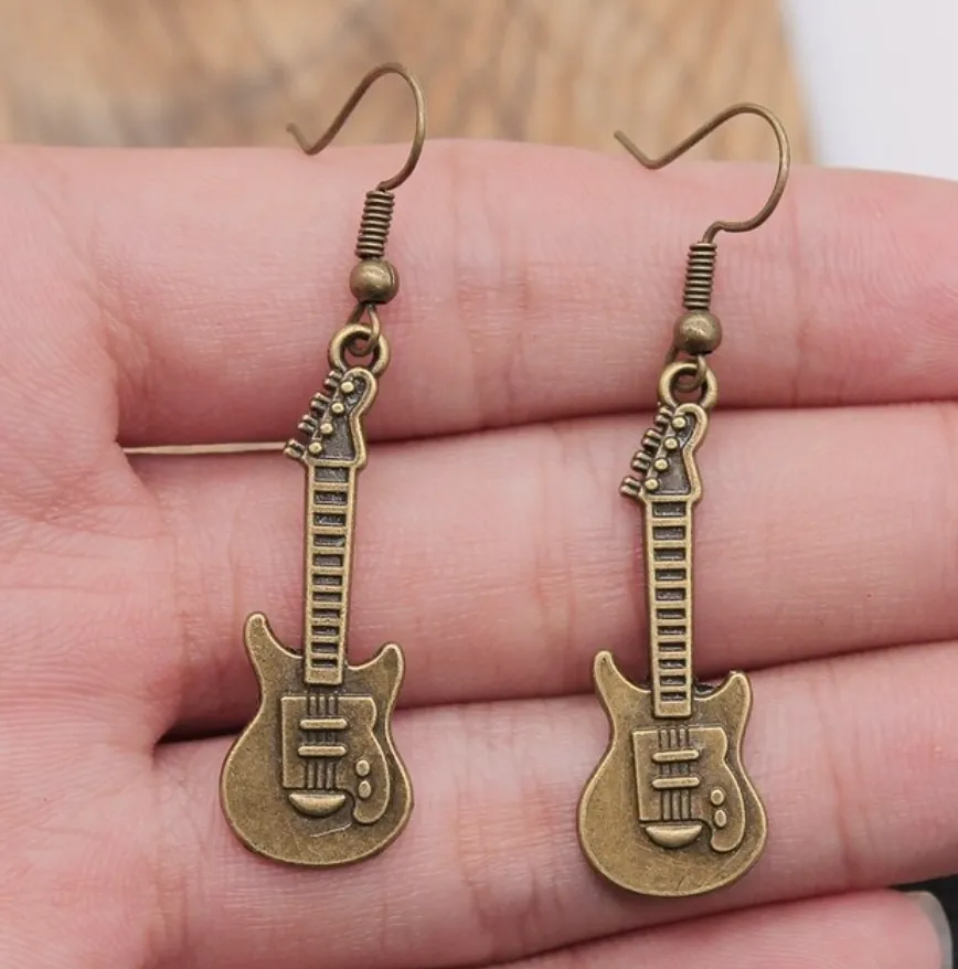Musical Instrument Earrings - Musician Earrings, Band Earrings, Microphone Earrings, Guitar Earrings, Music Earrings, Musical Notes, Drummer