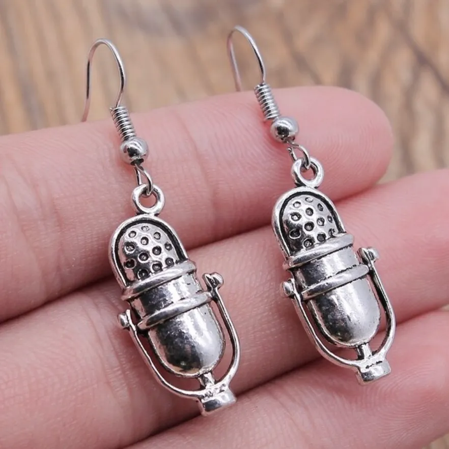 Musical Instrument Earrings - Musician Earrings, Band Earrings, Microphone Earrings, Guitar Earrings, Music Earrings, Musical Notes, Drummer