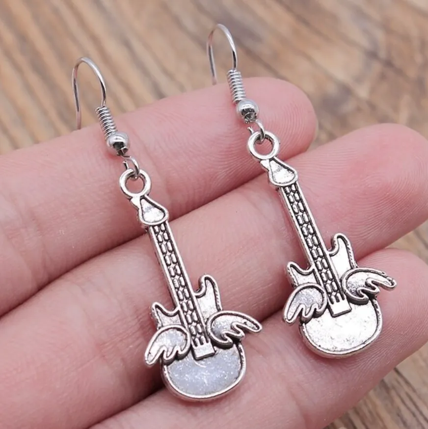 Musical Instrument Earrings - Musician Earrings, Band Earrings, Microphone Earrings, Guitar Earrings, Music Earrings, Musical Notes, Drummer