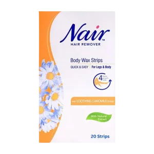 Nair Body Wax Strips With Soothing Camomile 20Pcs