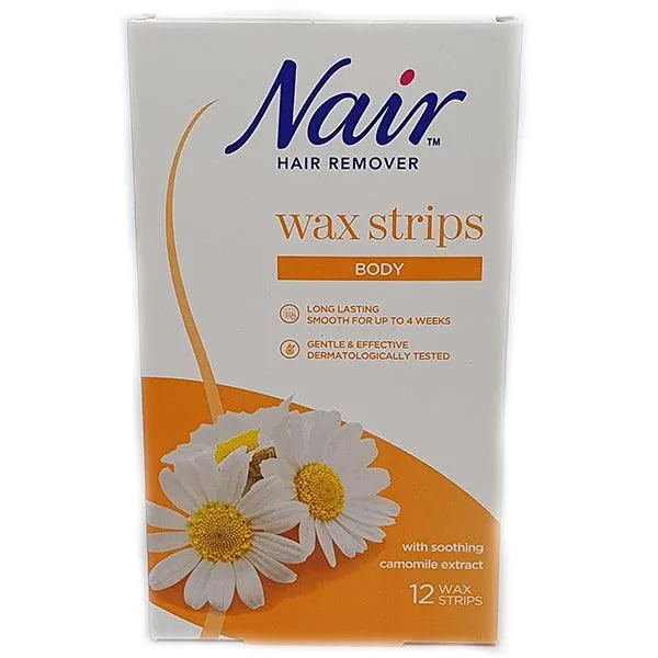 NAIR HAIR REMOVER BODY WAX STRIPS 20
