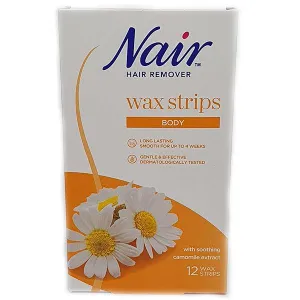 NAIR HAIR REMOVER BODY WAX STRIPS 20