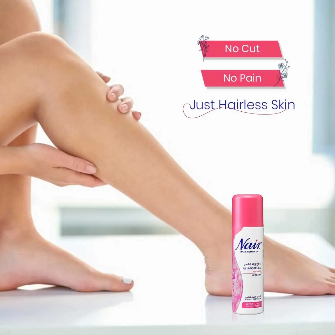NAIR HAIR REMOVER SPRAY ROSE 200ML