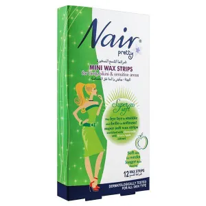 NAIR MINI WAX STRIPS SUPER SOFT LEMON 12PCS