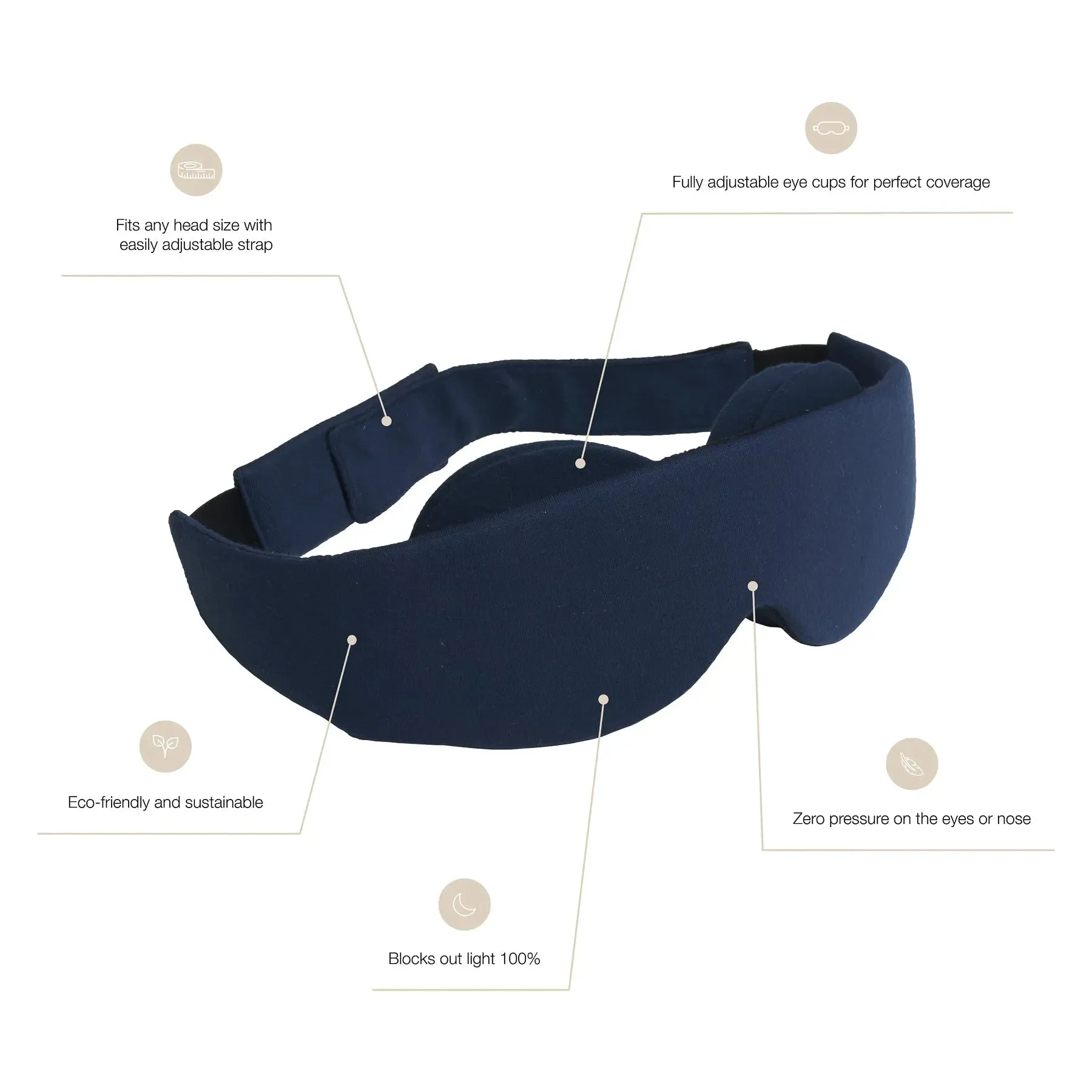 NATTWELL™ Black-Out Sleep Mask - Various Colours