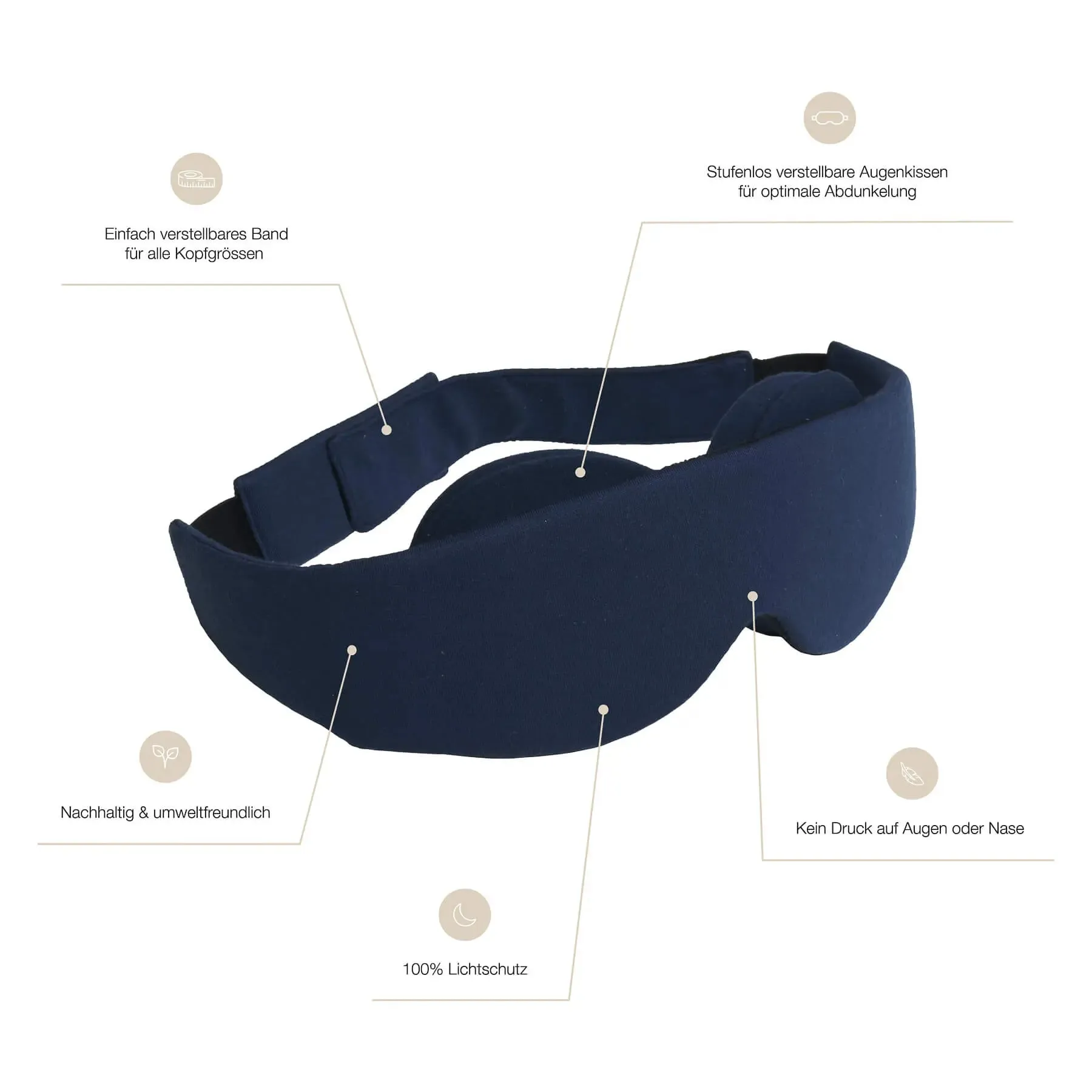 NATTWELL™ Black-Out Sleep Mask - Various Colours