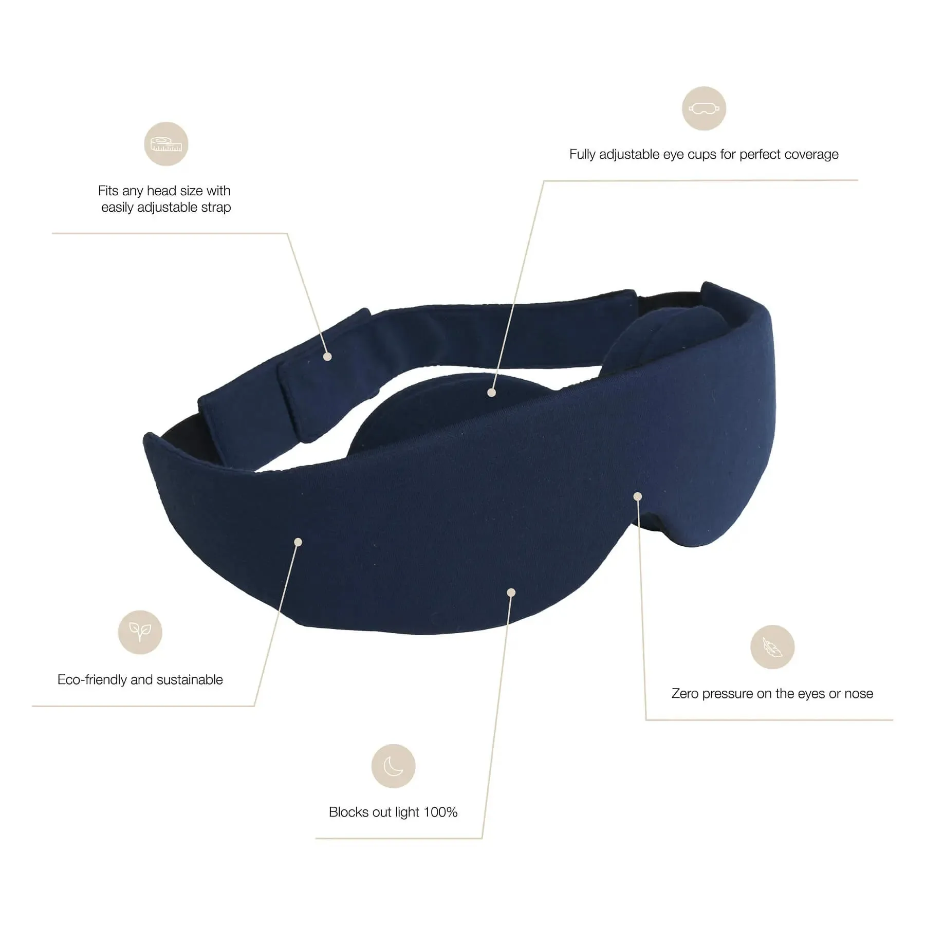 NATTWELL™ Black-Out Sleep Mask - Various Colours