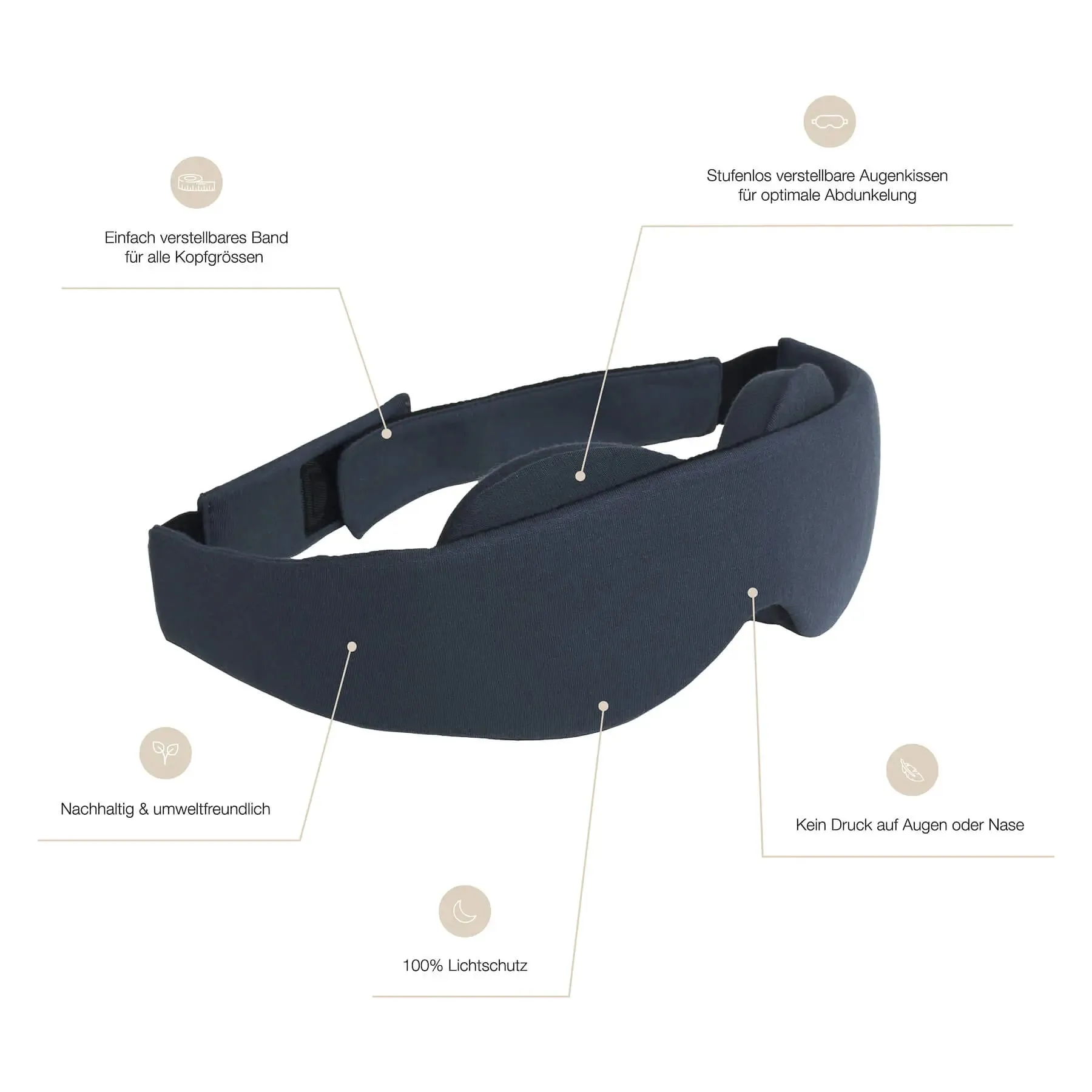 NATTWELL™ Black-Out Sleep Mask - Various Colours