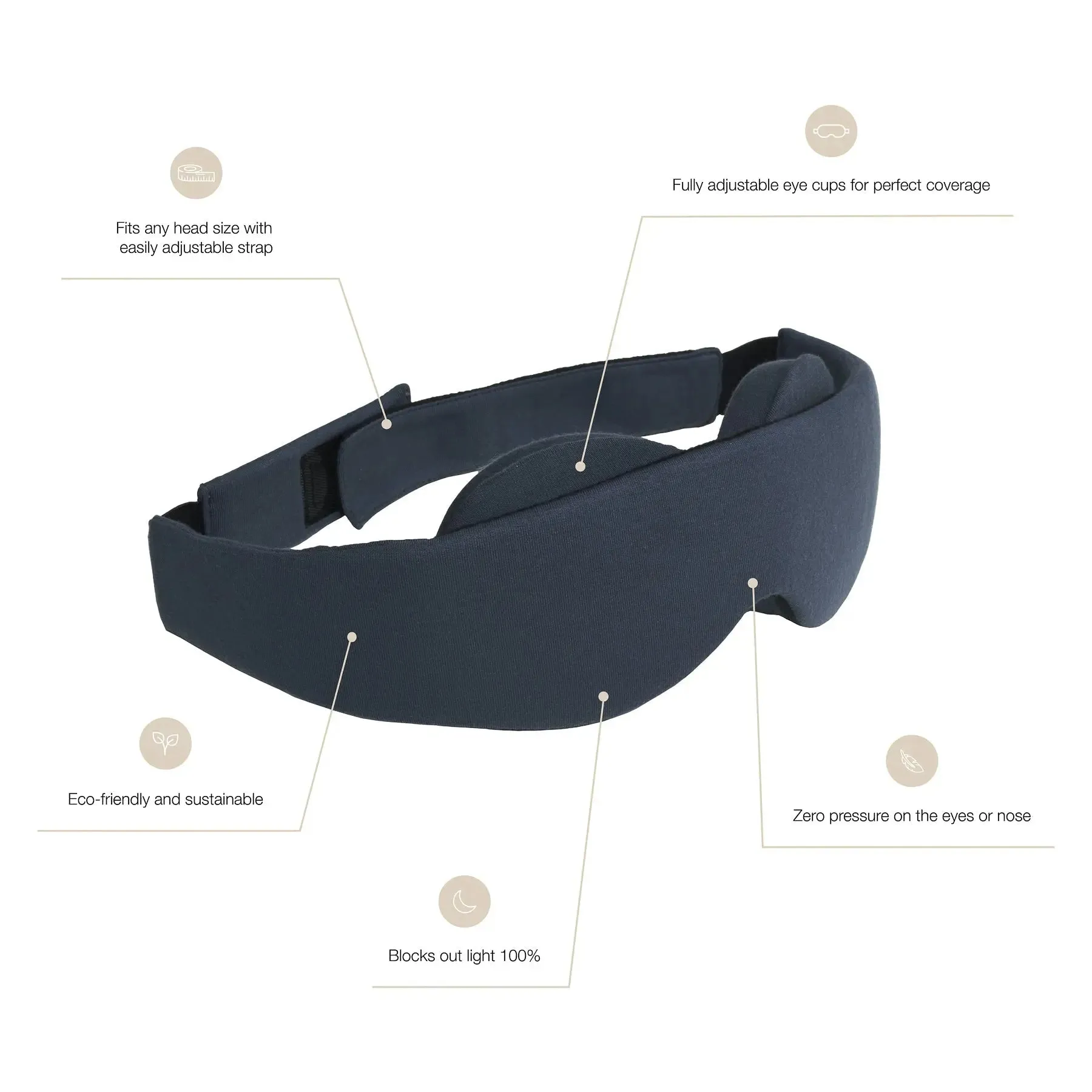 NATTWELL™ Black-Out Sleep Mask - Various Colours
