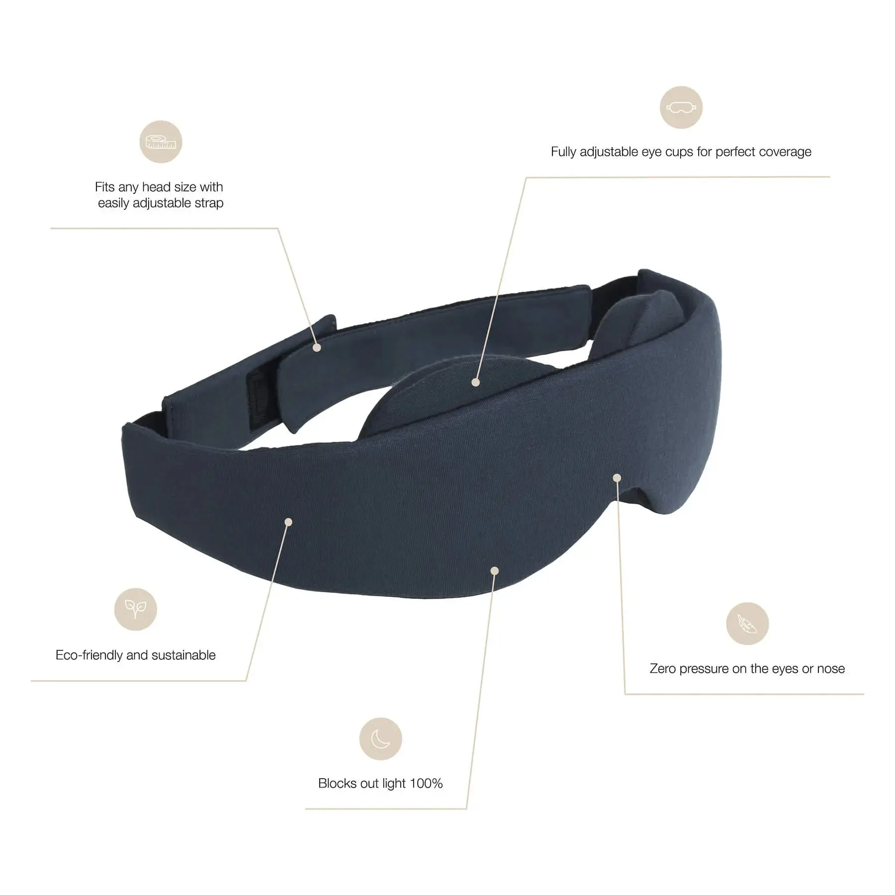NATTWELL™ Black-Out Sleep Mask - Various Colours