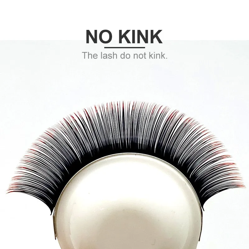 NATUHANA Free shipping Ombre Blue Purple Color Eyelash Extension Individual Faux Mink Eyelashes Gradient White False Lashes