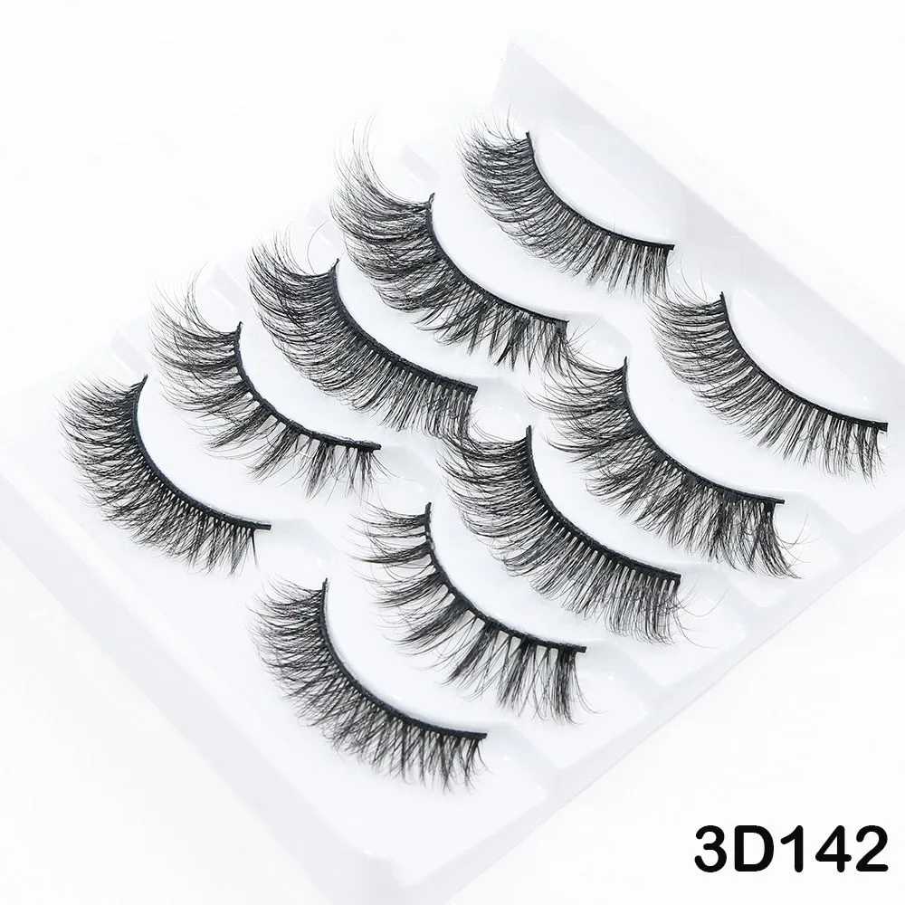 Natural 3D Mink Lashes natural mink lash extensions Reusable False