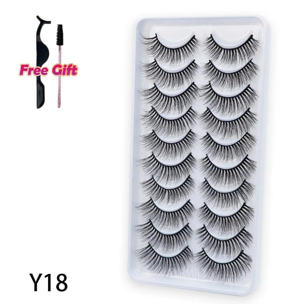 Natural 3D Mink Lashes natural mink lash extensions Reusable False