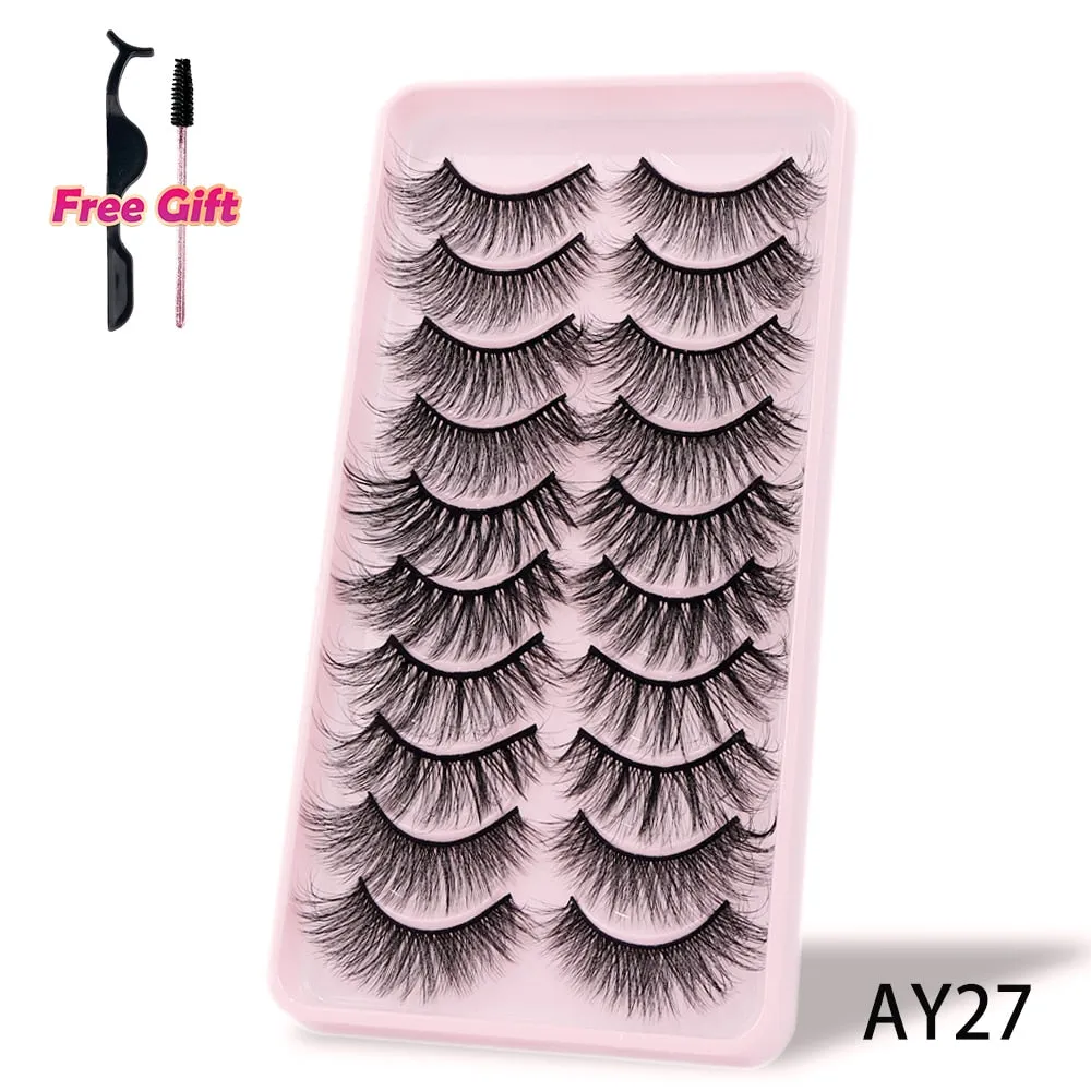 Natural 3D Mink Lashes natural mink lash extensions Reusable False