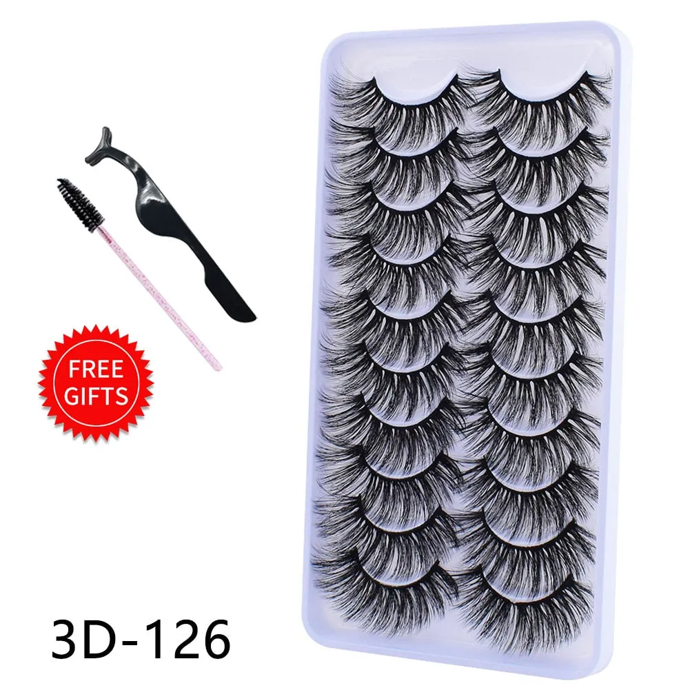 Natural 3D Mink Lashes natural mink lash extensions Reusable False