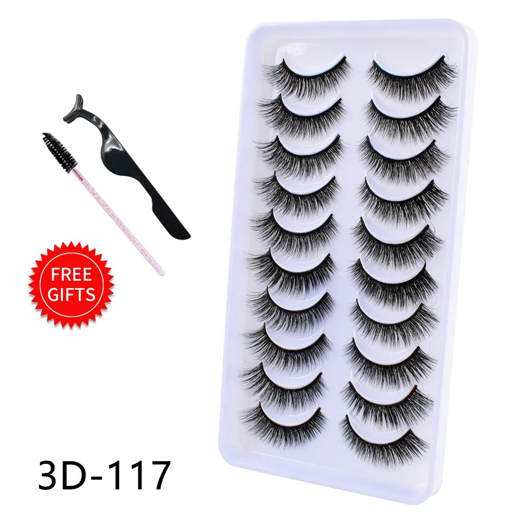 Natural 3D Mink Lashes natural mink lash extensions Reusable False