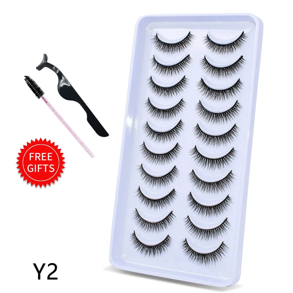 Natural 3D Mink Lashes natural mink lash extensions Reusable False