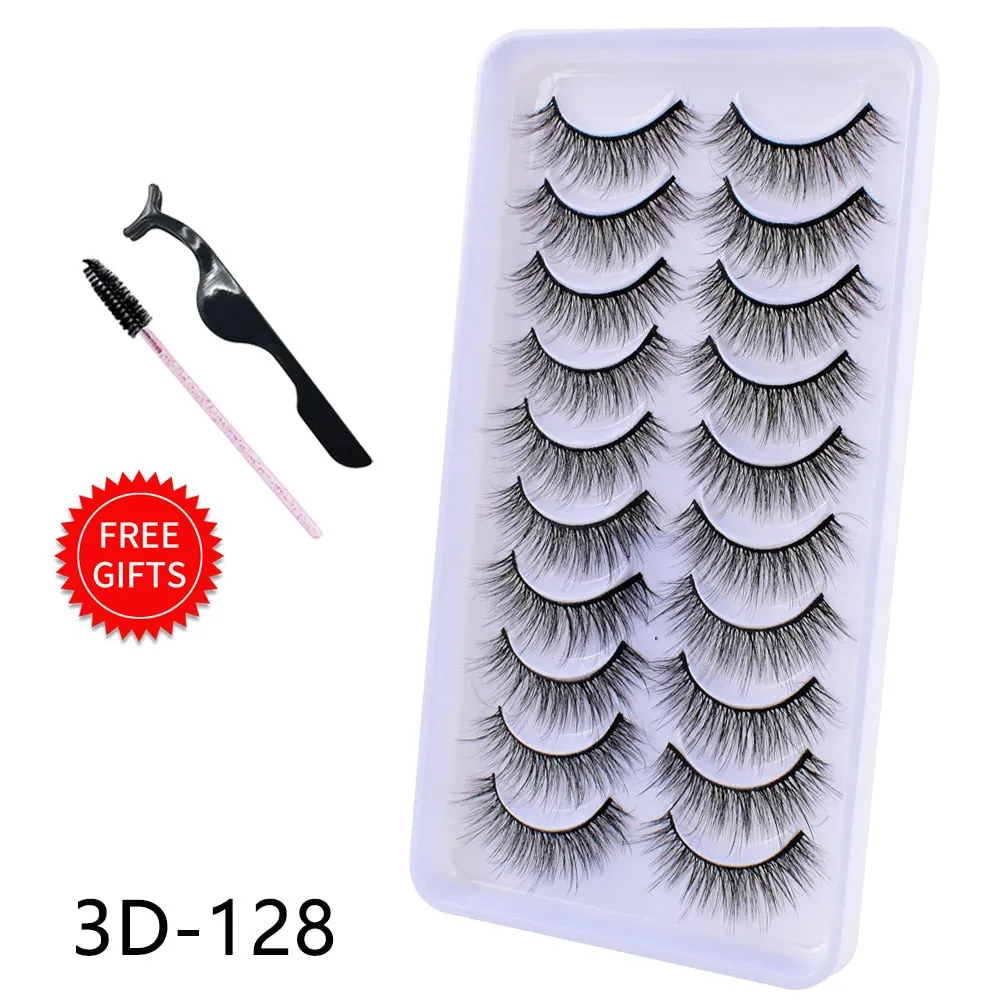 Natural 3D Mink Lashes natural mink lash extensions Reusable False