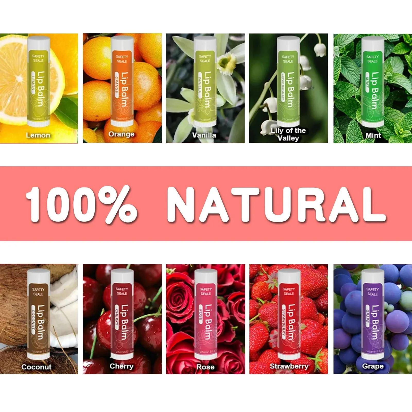 Natural Lip Balm Variety Pack