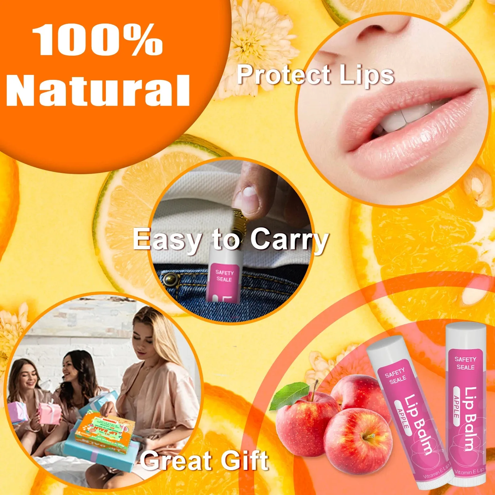 Natural Lip Balm Variety Pack