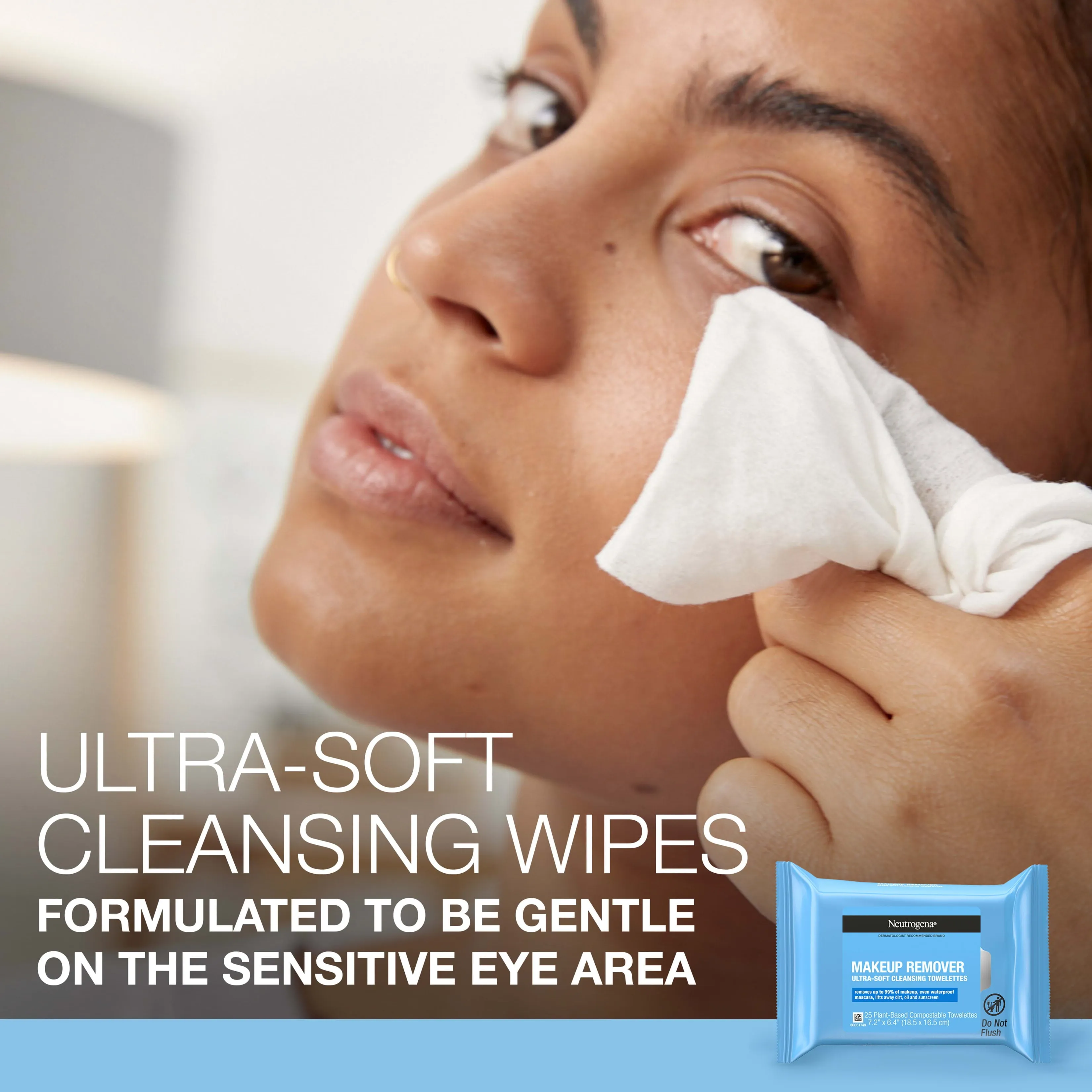 Neutrogena Makeup Remover Wipes and Face Cleansing Towelettes, 25 Count, (2 Pack)