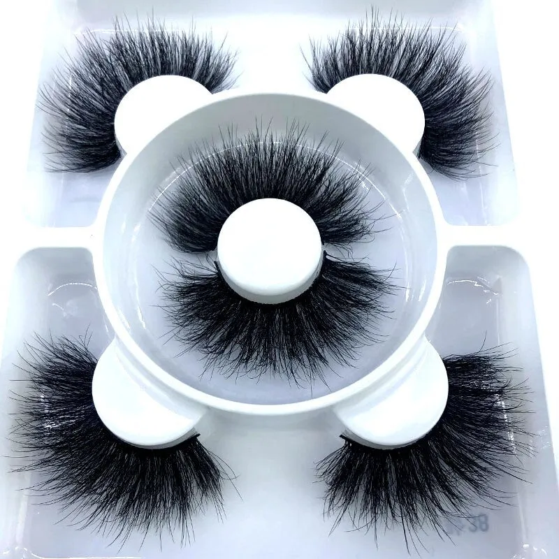 New 3 pairs natural false eyelashes fake lashes long makeup 3d mink lashes eyelash extension mink eyelashes for beauty