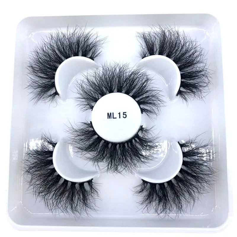 New 3 pairs natural false eyelashes fake lashes long makeup 3d mink lashes eyelash extension mink eyelashes for beauty