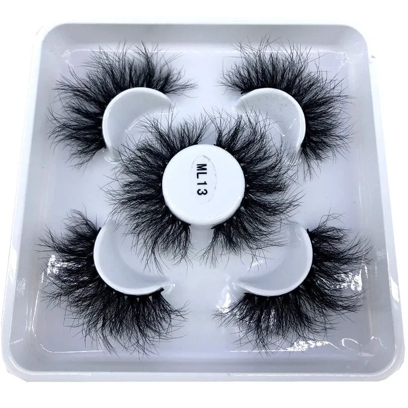 New 3 pairs natural false eyelashes fake lashes long makeup 3d mink lashes eyelash extension mink eyelashes for beauty