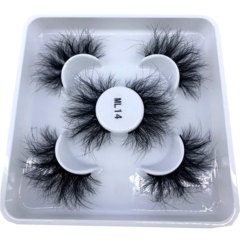 New 3 pairs natural false eyelashes fake lashes long makeup 3d mink lashes eyelash extension mink eyelashes for beauty