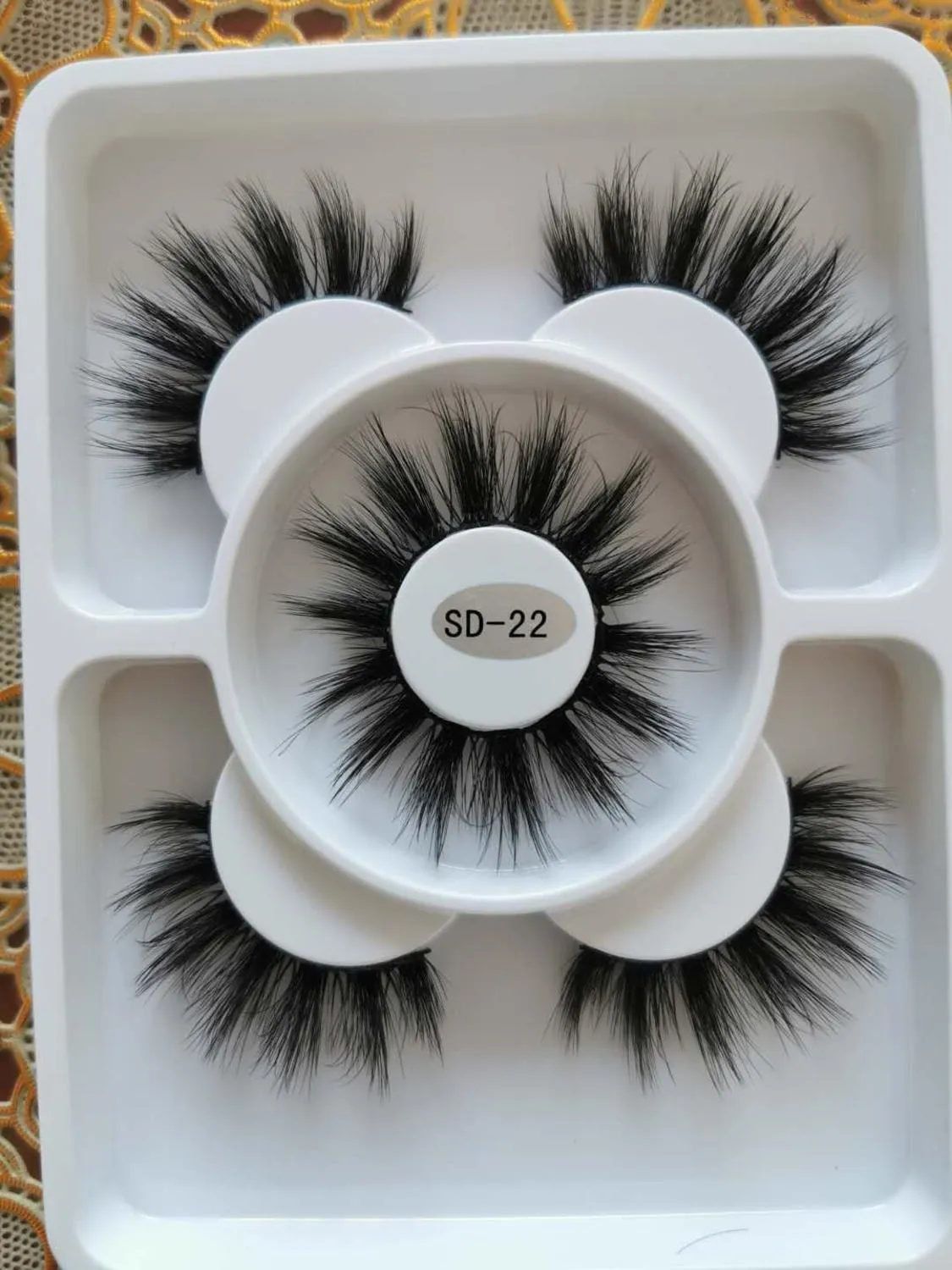 New 3 pairs natural false eyelashes fake lashes long makeup 3d mink lashes eyelash extension mink eyelashes for beauty