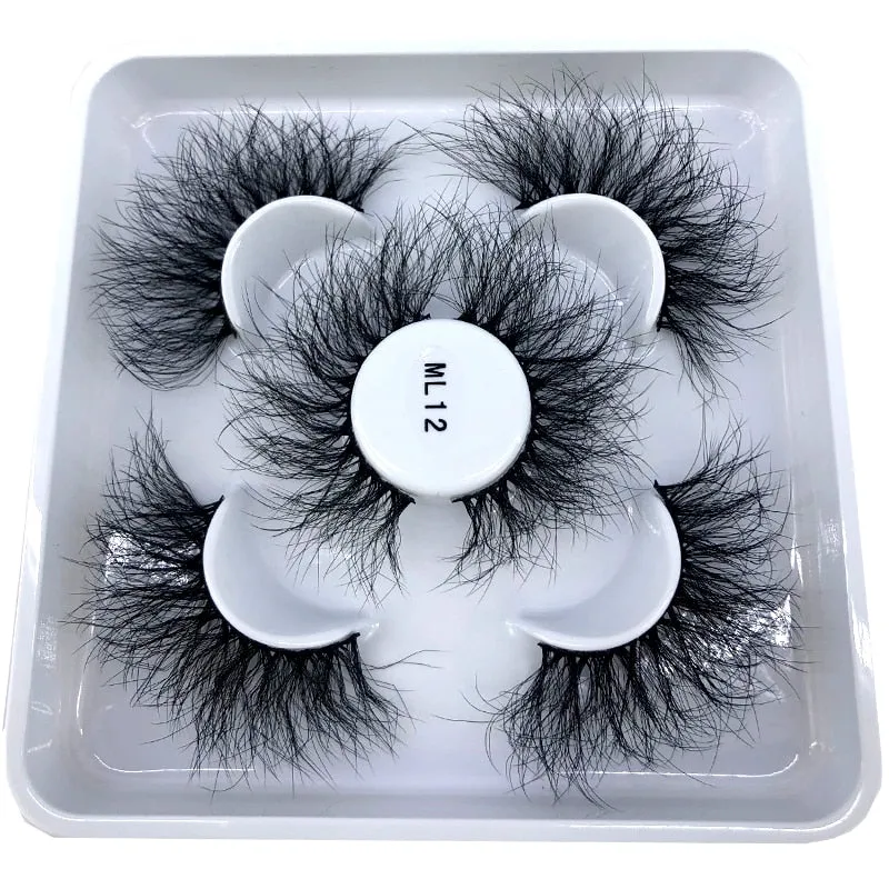 New 3 pairs natural false eyelashes fake lashes long makeup 3d mink lashes eyelash extension mink eyelashes for beauty