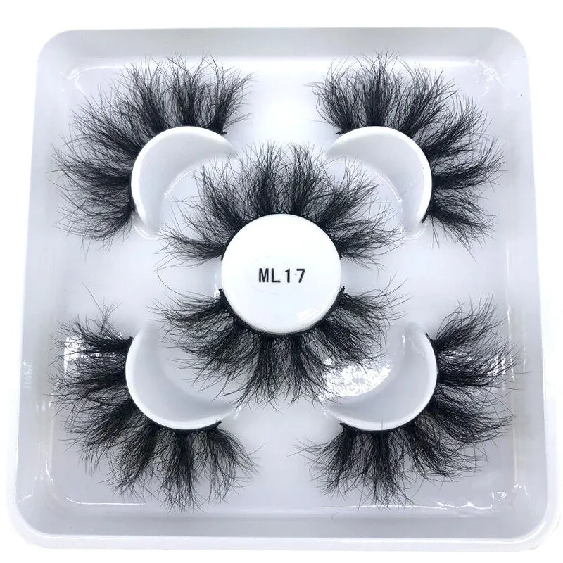 New 3 pairs natural false eyelashes fake lashes long makeup 3d mink lashes eyelash extension mink eyelashes for beauty